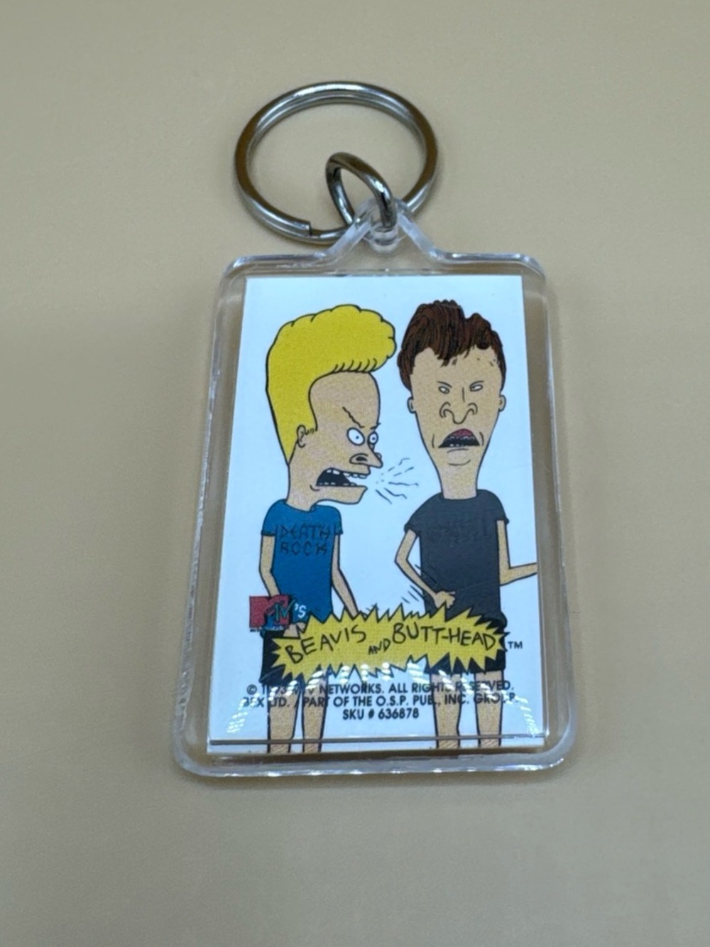MTV Beavis and Butt-Head Keyring TV Memorabilia - Vintage
